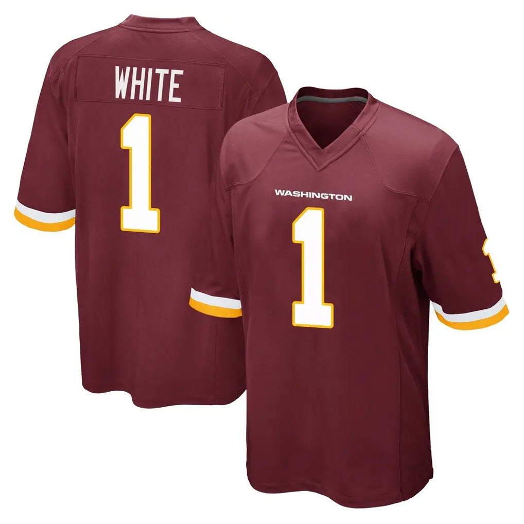 Choea W.Commanders #1 Rachaad White Player Burgundy Team Color Home Game Stitched Jerseys