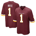 Choea W.Commanders #1 Rachaad White Player Burgundy Team Color Home Game Stitched Jerseys