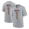 Choea W.Commanders #1 Rachaad White Player Gray Atmosphere Fashion Home Game Stitched Jerseys