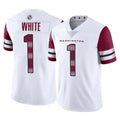 Choea W.Commanders #1 Rachaad White Player White Limited Vapor Home Game Stitched Jerseys