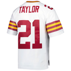 Choea W.Commanders #21 Sean Taylor Mitchell & Ness White Legacy Replica Jersey Stitched Puhic Game Jerseys