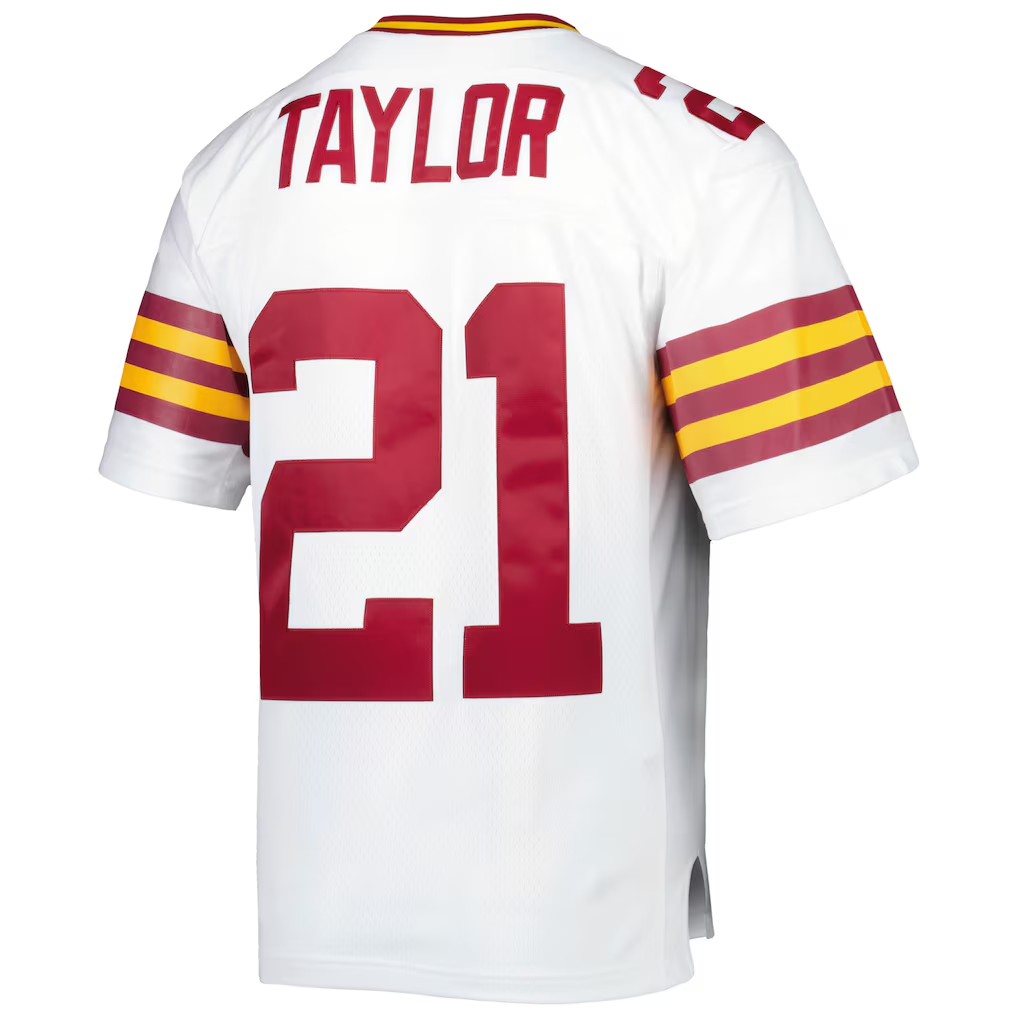 Choea W.Commanders #21 Sean Taylor Mitchell & Ness White Legacy Replica Jersey Stitched Puhic Game Jerseys