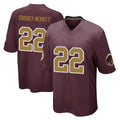 Choea W.Commanders #22 Jacory Croskey-Merritt Player Burgundy Alternate Home Game Stitched Jerseys