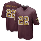 Choea W.Commanders #22 Jacory Croskey-Merritt Player Burgundy Alternate Home Game Stitched Jerseys