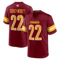 Choea W.Commanders #22 Jacory Croskey-Merritt Player Burgundy Home Game Stitched Jerseys