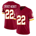 Choea W.Commanders #22 Jacory Croskey-Merritt Player Burgundy Limited Team Vapor F.U.S.E. Home Game Stitched Jerseys