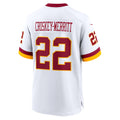 Choea W.Commanders #22 Jacory Croskey-Merritt Player White Home Game Stitched Jerseys