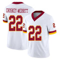 Choea W.Commanders #22 Jacory Croskey-Merritt Player White Limited Vapor F.U.S.E. Home Game Stitched Jerseys