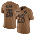 Choea W.Commanders #25 Nick Cross Player Brown Limited Salute To Service Home Game Stitched Jerseys