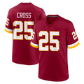 Choea W.Commanders #25 Nick Cross Player Burgundy Game Home Stitched Jerseys