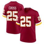 Choea W.Commanders #25 Nick Cross Player Burgundy Game Home Stitched Jerseys