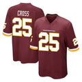 Choea W.Commanders #25 Nick Cross Player Burgundy Team Color Home Game Stitched Jerseys
