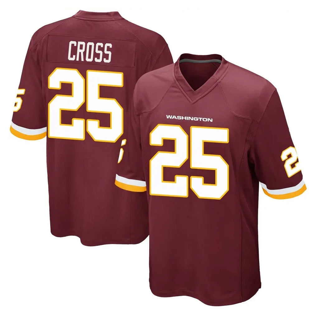 Choea W.Commanders #25 Nick Cross Player Burgundy Team Color Home Game Stitched Jerseys