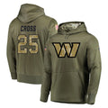 Choea W.Commanders #25 Nick Cross Player Olive Salute to Service Pullover Hoodie Limited Home Game Stitched Jerseys