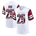 Choea W.Commanders #25 Nick Cross Player White Game Home Stitched Jerseys