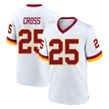 Choea W.Commanders #25 Nick Cross Player White Home Game Stitched Jerseys