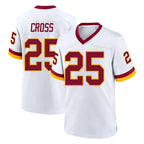 Choea W.Commanders #25 Nick Cross Player White Home Game Stitched Jerseys