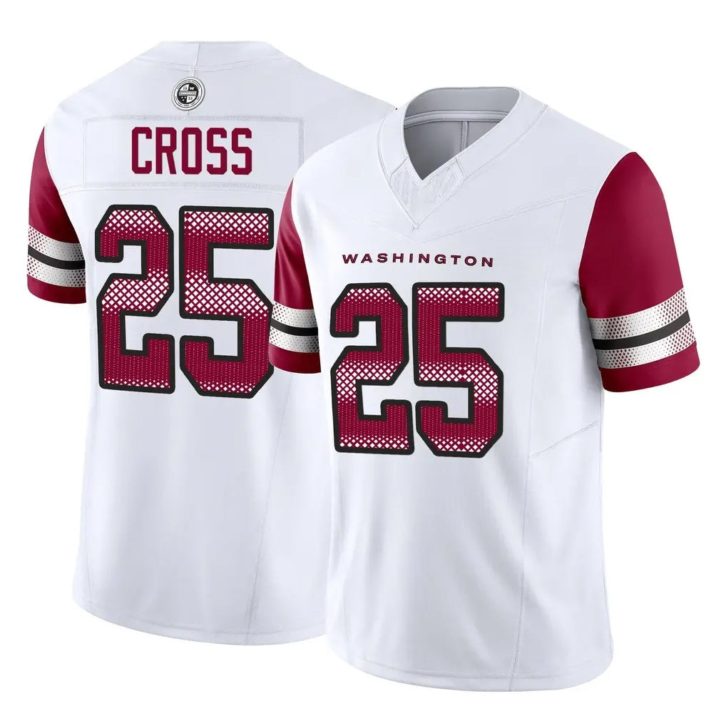 Choea W.Commanders #25 Nick Cross Player White Vapor F.U.S.E. Limited Home Game Stitched Jerseys