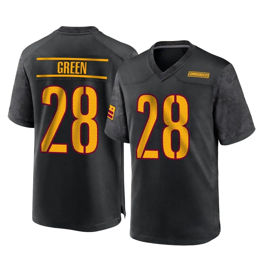 Choea W.Commanders #28 Darrell Green Player Black Home Game Stitched Jerseys