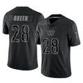 Choea W.Commanders #28 Darrell Green Player Black RFLCTV Limited Stitched Jerseys