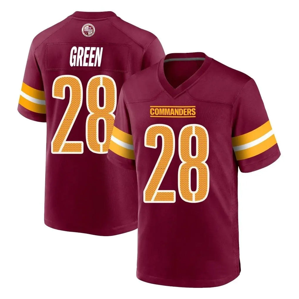 Choea W.Commanders #28 Darrell Green Player Burgundy Home Game Stitched Jerseys
