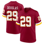 Choea W.Commanders #29 Rasul Douglas Player Burgundy Game Home Stitched Jerseys