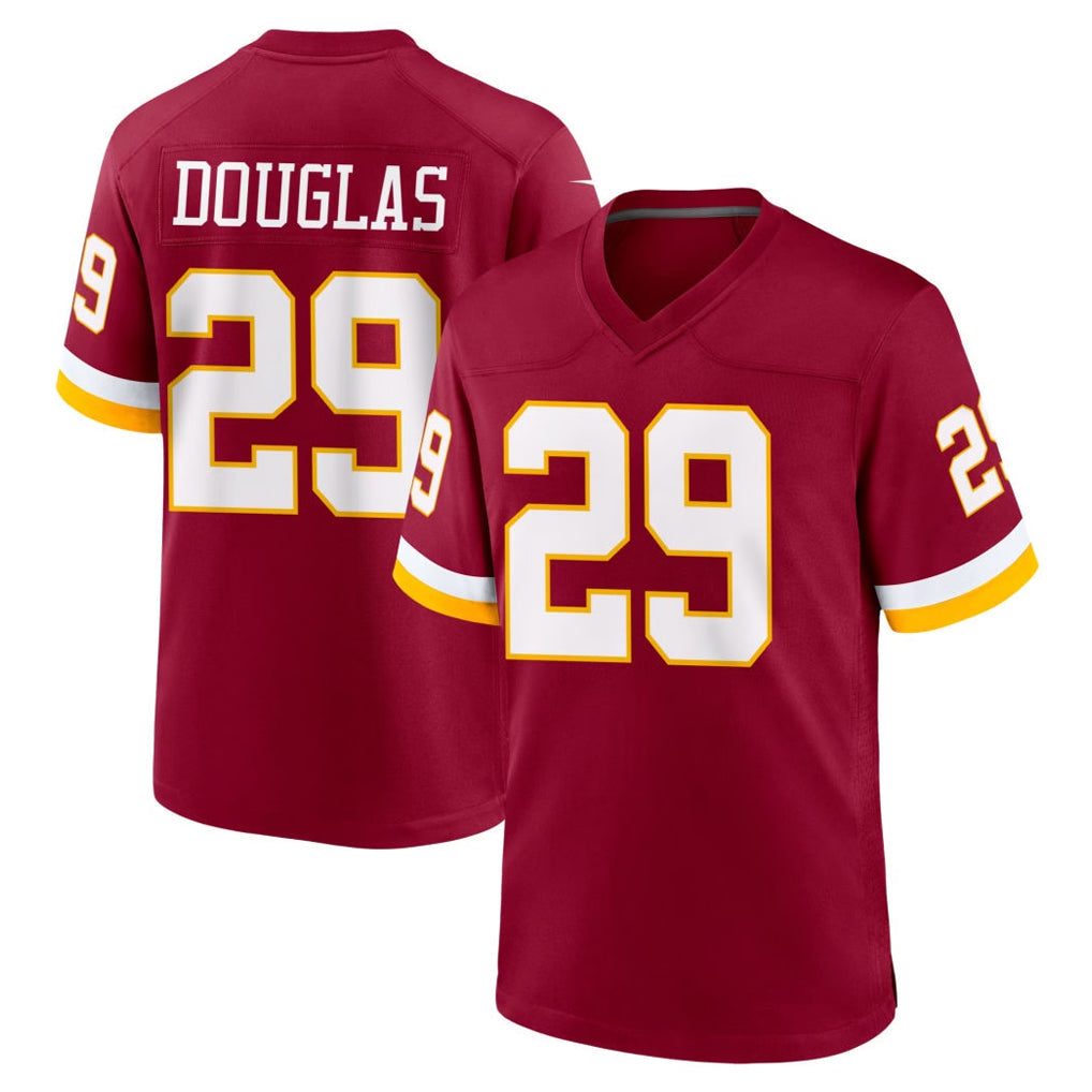 Choea W.Commanders #29 Rasul Douglas Player Burgundy Game Home Stitched Jerseys