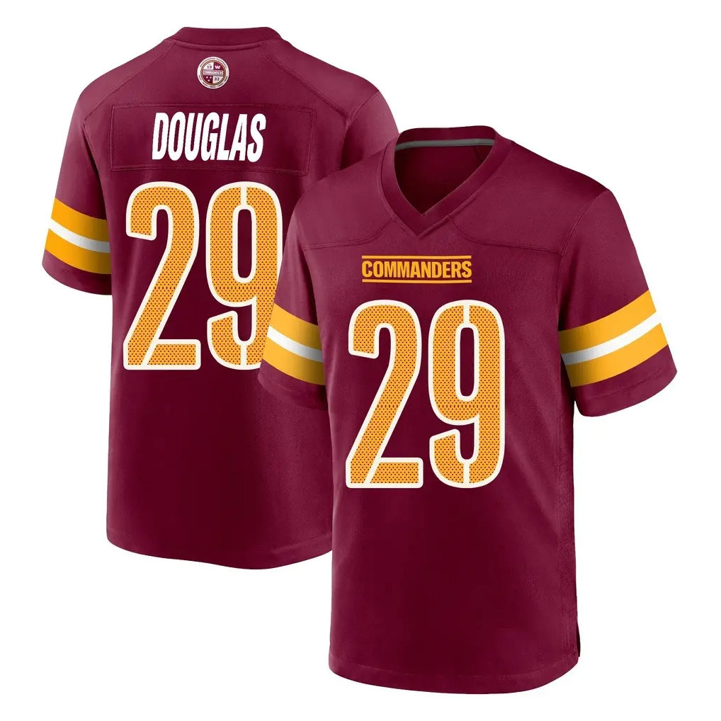 Choea W.Commanders #29 Rasul Douglas Player Burgundy Home Game Stitched Jerseys
