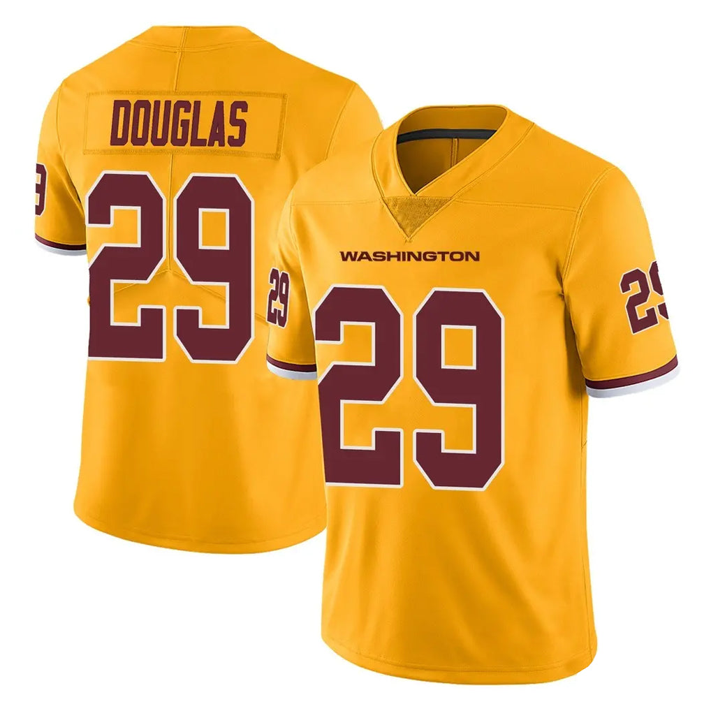 Choea W.Commanders #29 Rasul Douglas Player Gold Limited Color Rush Home Game Stitched Jerseys