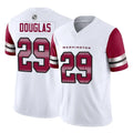 Choea W.Commanders #29 Rasul Douglas Player White Vapor F.U.S.E. Limited Home Game Stitched Jerseys