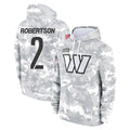 Choea W.Commanders #2 Amik Robertson Player Arctic Camo Limited Salute to Service Pullover Hoodies Game Stitched Jerseys
