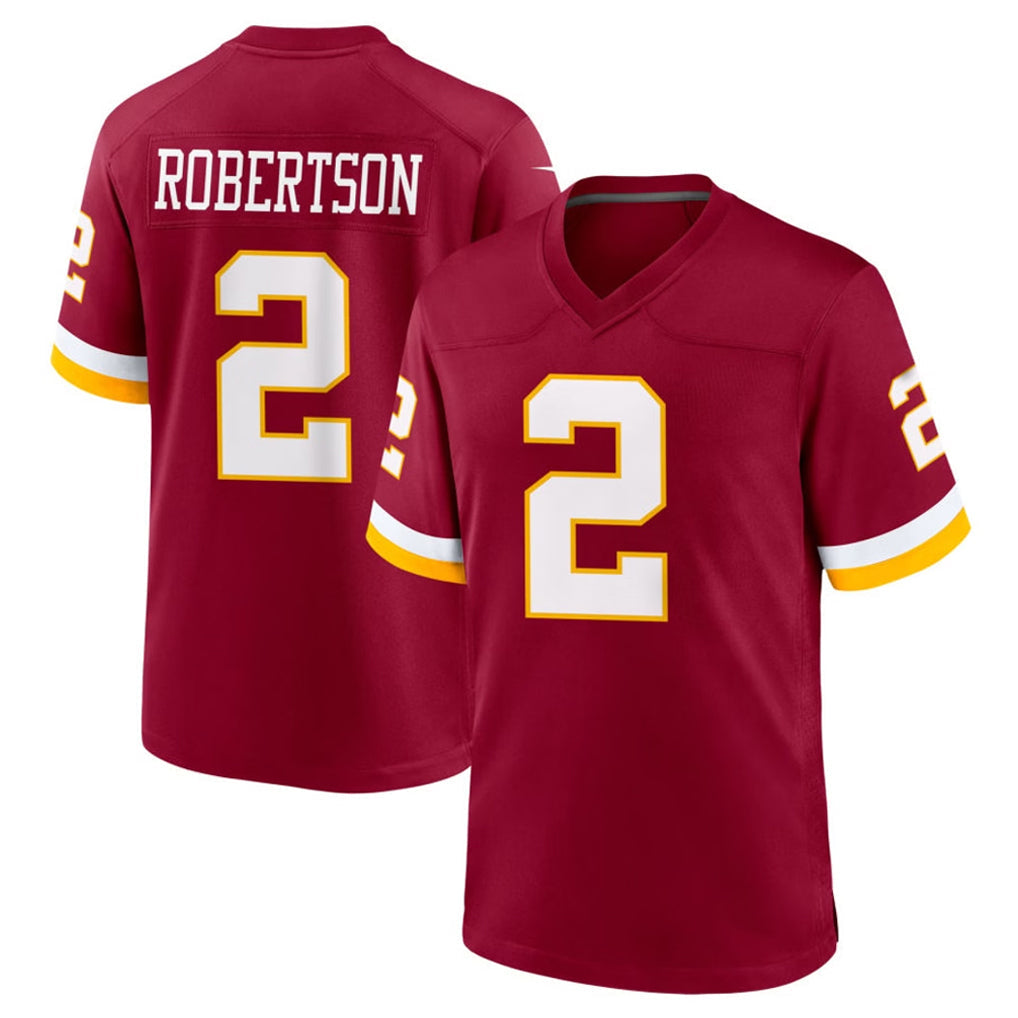 Choea W.Commanders #2 Amik Robertson Player Burgundy Game Home Stitched Jerseys