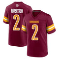 Choea W.Commanders #2 Amik Robertson Player Burgundy Home Game Stitched Jerseys
