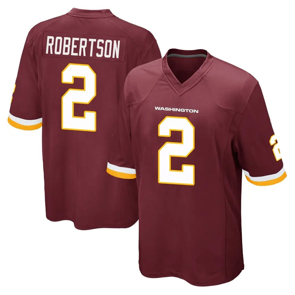 Choea W.Commanders #2 Amik Robertson Player Burgundy Team Color Home Game Stitched Jerseys