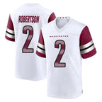 Choea W.Commanders #2 Amik Robertson Player White Game Home Stitched Jerseys