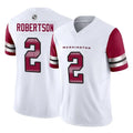 Choea W.Commanders #2 Amik Robertson Player White Vapor F.U.S.E. Limited Home Game Stitched Jerseys