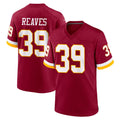 Choea W.Commanders #39 Jeremy Reaves Player Burgundy Game Home Stitched Jerseys