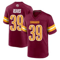 Choea W.Commanders #39 Jeremy Reaves Player Burgundy Home Game Stitched Jerseys