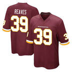 Choea W.Commanders #39 Jeremy Reaves Player Burgundy Team Color Home Game Stitched Jerseys