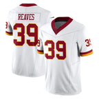 Choea W.Commanders #39 Jeremy Reaves Player White Limited Vapor F.U.S.E. Home Game Stitched Jerseys