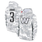 Choea W.Commanders #3 Stefon Diggs Player Arctic Camo Limited Salute to Service Pullover Hoodies Game Stitched Jerseys