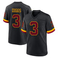 Choea W.Commanders #3 Stefon Diggs Player Black Limited Home Game Stitched Jerseys