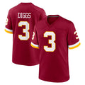 Choea W.Commanders #3 Stefon Diggs Player Burgundy Game Home Stitched Jerseys