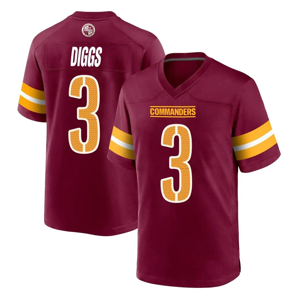 Choea W.Commanders #3 Stefon Diggs Player Burgundy Home Game Stitched Jerseys