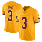 Choea W.Commanders #3 Stefon Diggs Player Gold Limited Color Rush Home Game Stitched Jerseys