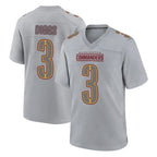 Choea W.Commanders #3 Stefon Diggs Player Gray Atmosphere Fashion Home Game Stitched Jerseys