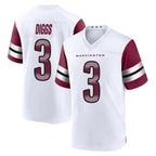 Choea W.Commanders #3 Stefon Diggs Player White Game Home Stitched Jerseys