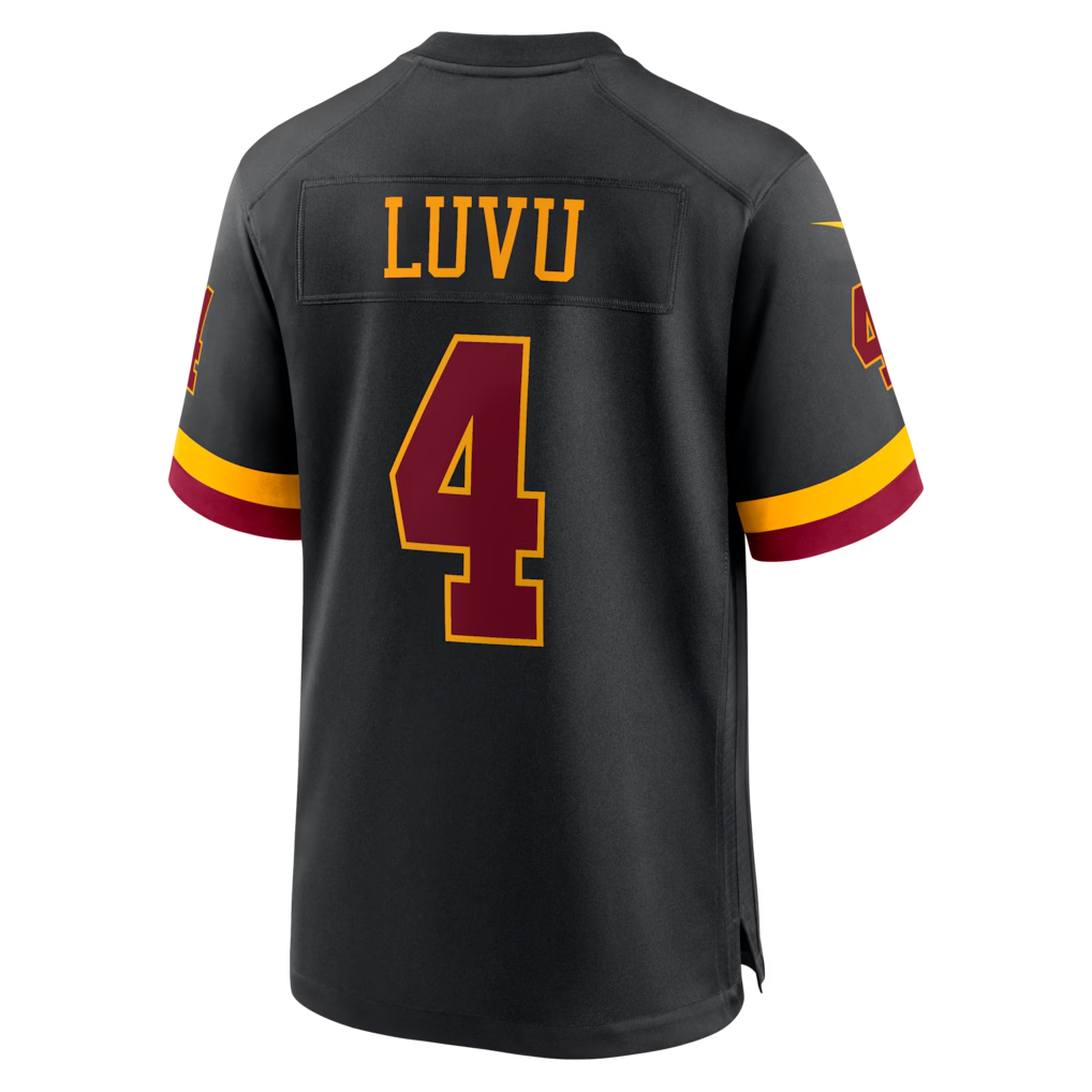 Choea W.Commanders #4 Frankie Luvu Black Hail Raiser Alternate Game Stitched Jerseys