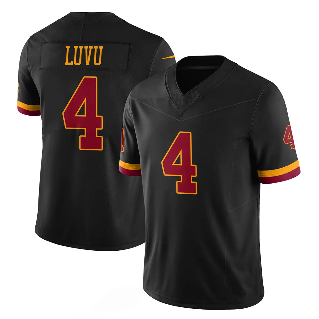 Choea W.Commanders #4 Frankie Luvu Player Black Limited Vapor Home Game Stitched Jerseys