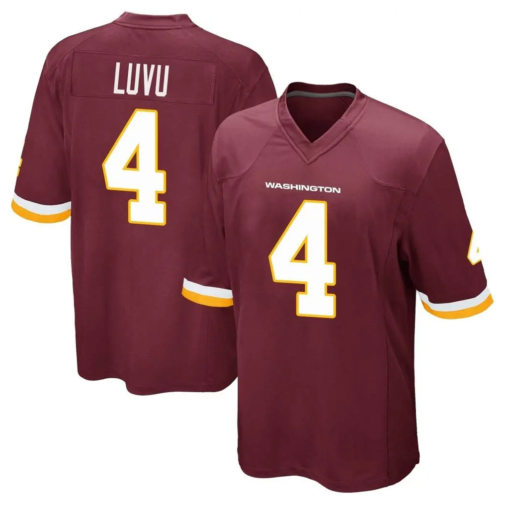Choea W.Commanders #4 Frankie Luvu Player Burgundy Game Stitched Jerseys